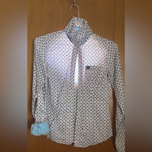 Cinch women’s button down rodeo shirt.